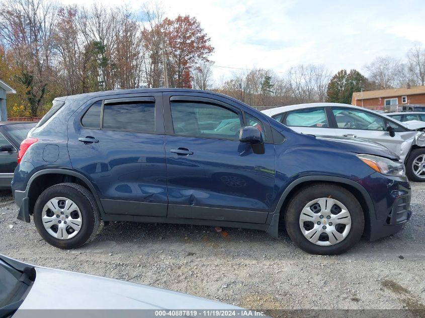 2018 Chevrolet Trax Ls VIN: 3GNCJKSB1JL377601 Lot: 40887819