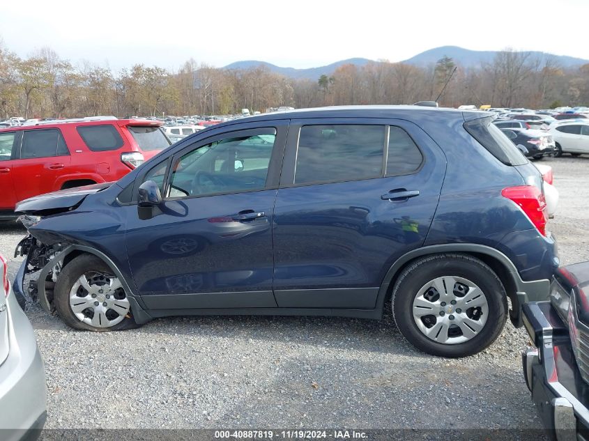 2018 Chevrolet Trax Ls VIN: 3GNCJKSB1JL377601 Lot: 40887819