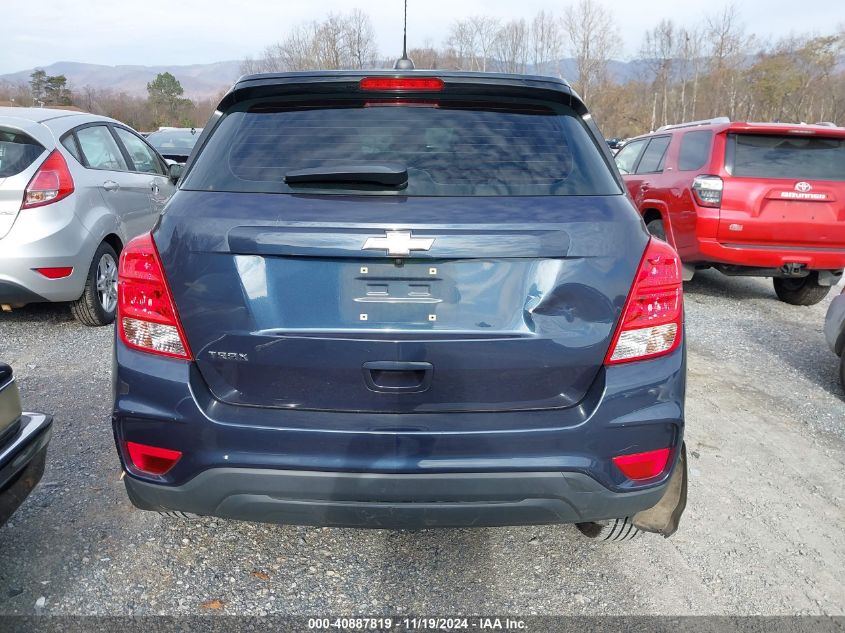 2018 Chevrolet Trax Ls VIN: 3GNCJKSB1JL377601 Lot: 40887819