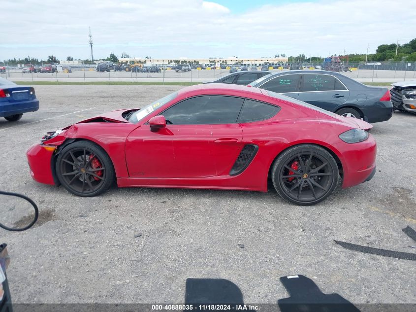 VIN WP0AB2A80JK279454 2018 Porsche 718 Cayman, Gts no.15