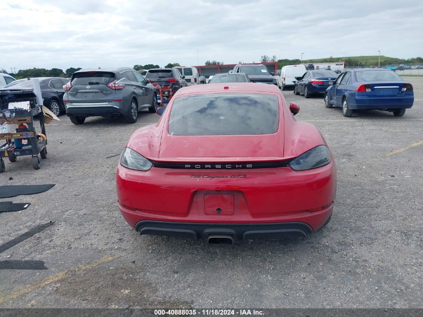 VIN WP0AB2A80JK279454 2018 Porsche 718 Cayman, Gts no.17