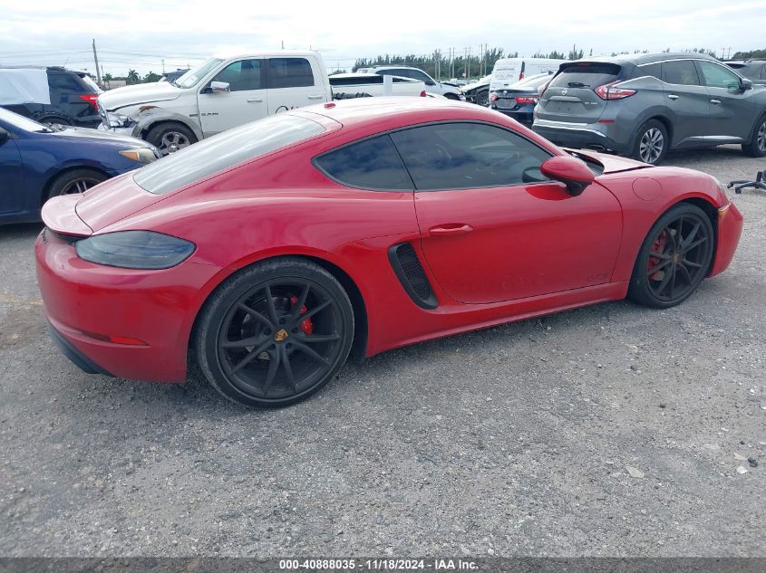 VIN WP0AB2A80JK279454 2018 Porsche 718 Cayman, Gts no.4