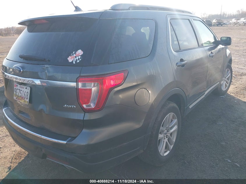 VIN 1FM5K8D87JGC31528 2018 FORD EXPLORER XLT