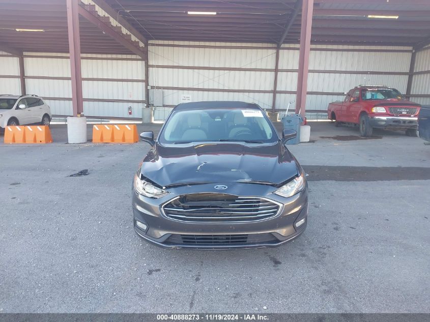 2019 Ford Fusion Se VIN: 3FA6P0HD5KR282724 Lot: 40888273