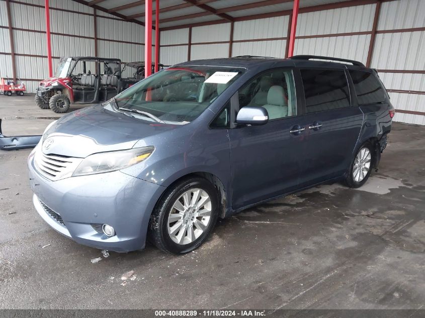 VIN 5TDYK3DC1FS536576 2015 Toyota Sienna, Limited 7... no.2