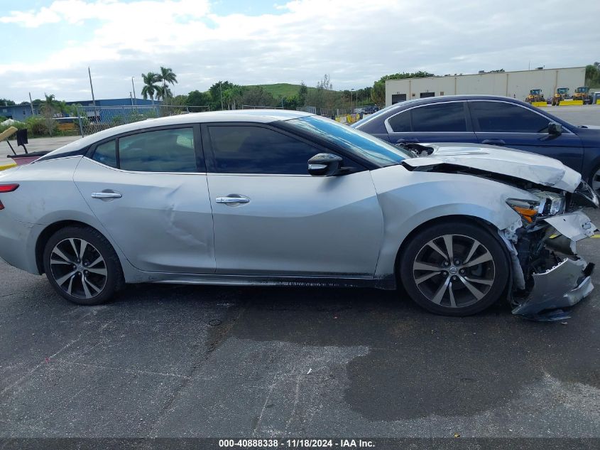 2018 Nissan Maxima 3.5S/Sv/Sl/Sr/Plat VIN: 1N4AA6AP3JC386371 Lot: 40888338