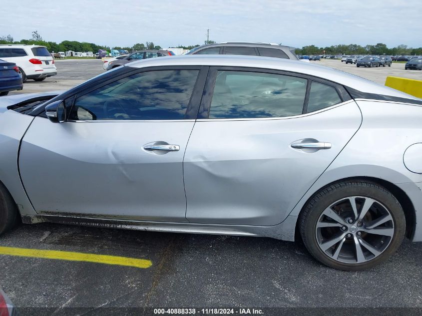 2018 Nissan Maxima 3.5S/Sv/Sl/Sr/Plat VIN: 1N4AA6AP3JC386371 Lot: 40888338