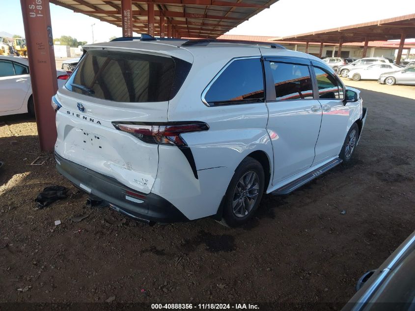 VIN 5TDBSKFC4PS100903 2023 Toyota Sienna, LE no.4