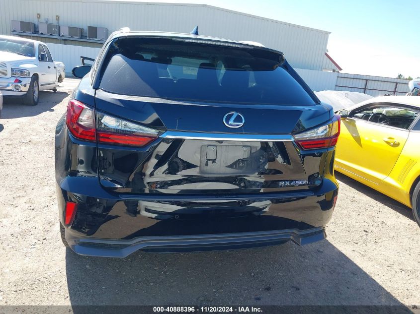 2017 Lexus Rx 450H VIN: 2T2BGMCA7HC019643 Lot: 40888396