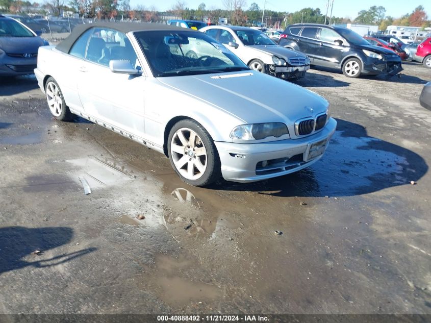 2003 BMW 325Ci VIN: WBABS334X3PG92086 Lot: 40888492