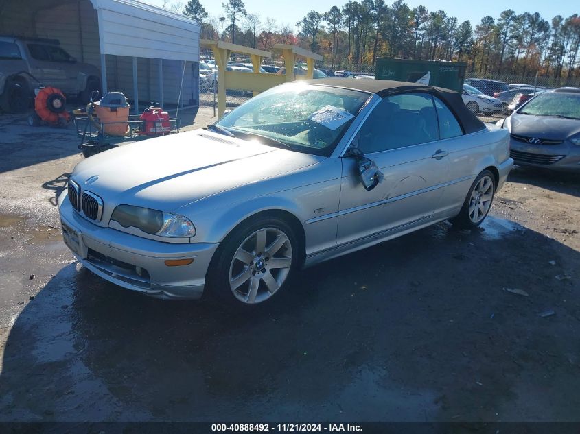 2003 BMW 325Ci VIN: WBABS334X3PG92086 Lot: 40888492