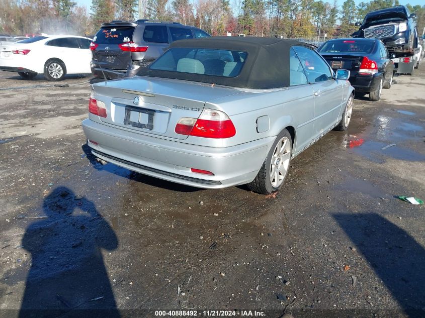 2003 BMW 325Ci VIN: WBABS334X3PG92086 Lot: 40888492