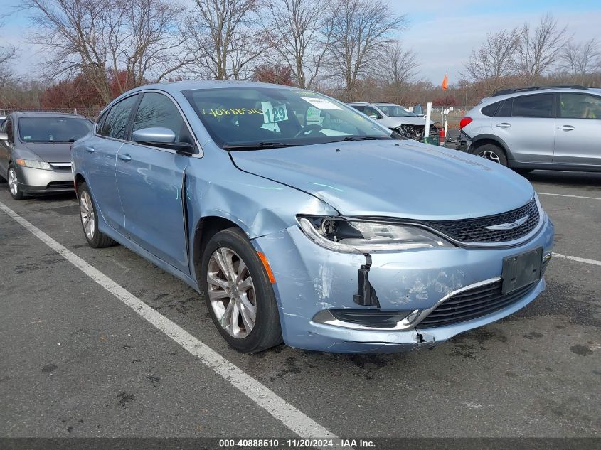 2015 Chrysler 200 Limited VIN: 1C3CCCAB5FN720058 Lot: 40888510