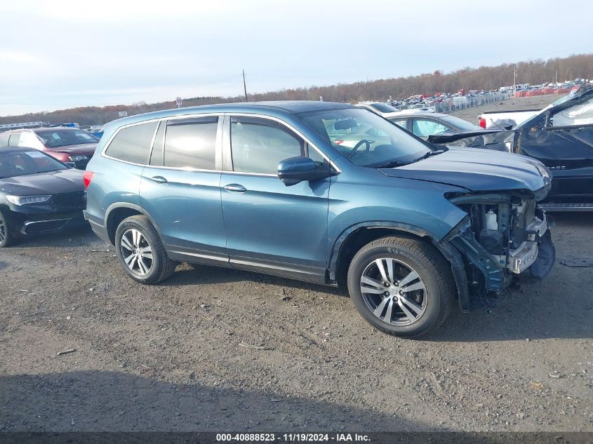 2017 Honda Pilot Ex-L VIN: 5FNYF6H81HB075026 Lot: 40888523