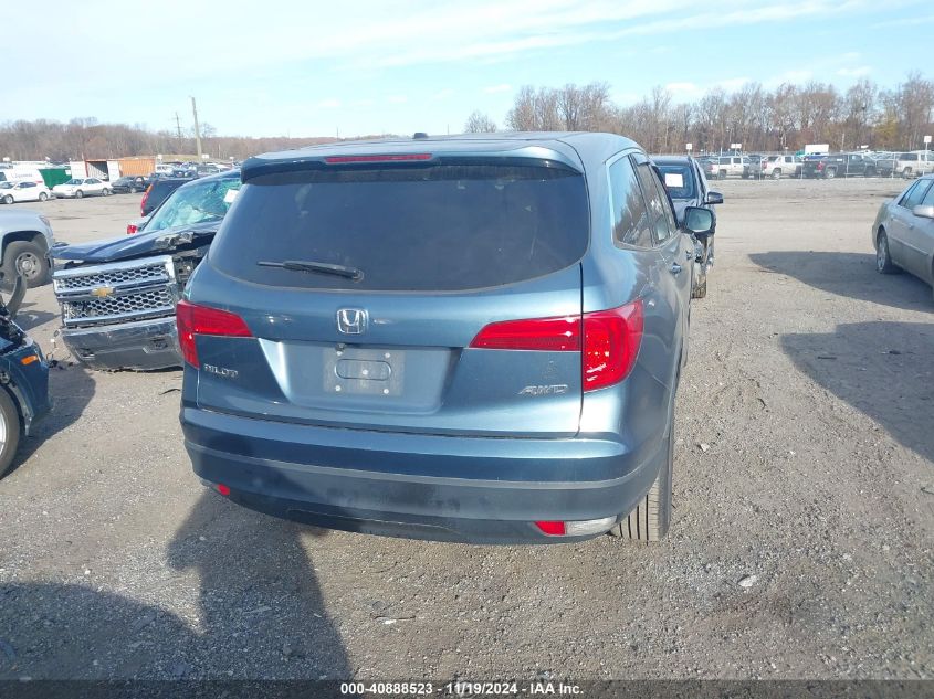 2017 Honda Pilot Ex-L VIN: 5FNYF6H81HB075026 Lot: 40888523