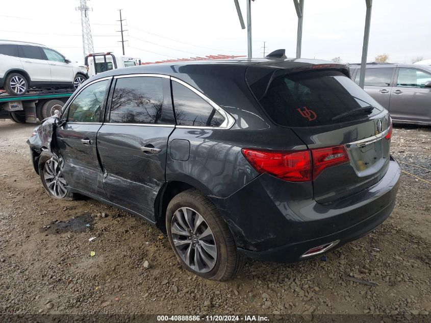 2016 Acura Mdx Technology Acurawatch Plus Packages/Technology Package VIN: 5FRYD4H49GB031313 Lot: 40888586