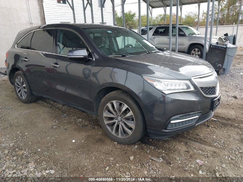 2016 Acura Mdx Technology Acurawatch Plus Packages/Technology Package VIN: 5FRYD4H49GB031313 Lot: 40888586