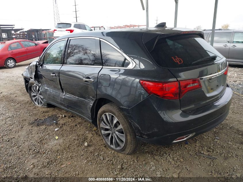 2016 Acura Mdx Technology Acurawatch Plus Packages/Technology Package VIN: 5FRYD4H49GB031313 Lot: 40888586