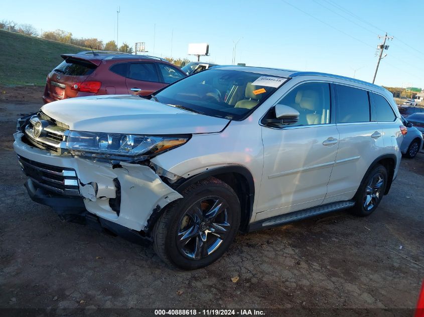 2019 TOYOTA HIGHLANDER LIMITED PLATINUM - 5TDDZRFH6KS709945