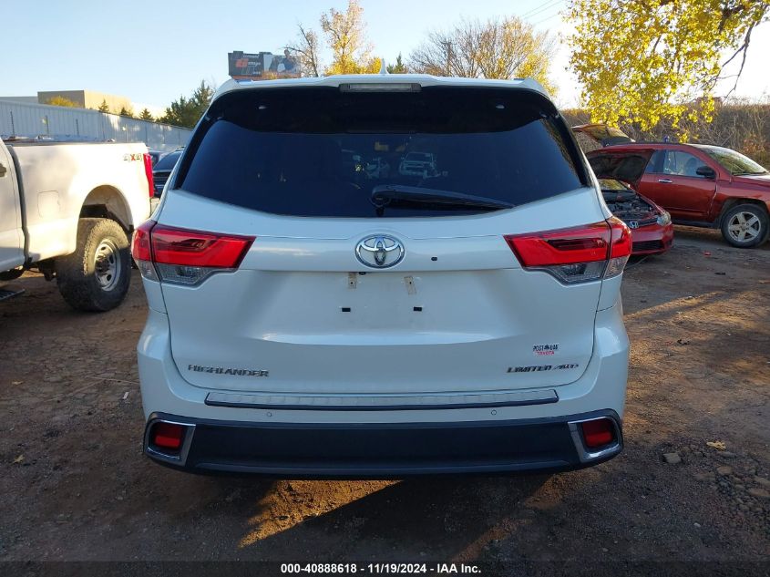 2019 TOYOTA HIGHLANDER LIMITED PLATINUM - 5TDDZRFH6KS709945