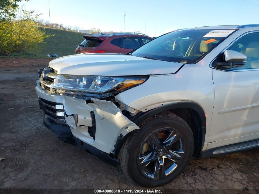 2019 Toyota Highlander Limited Platinum VIN: 5TDDZRFH6KS709945 Lot: 40888618