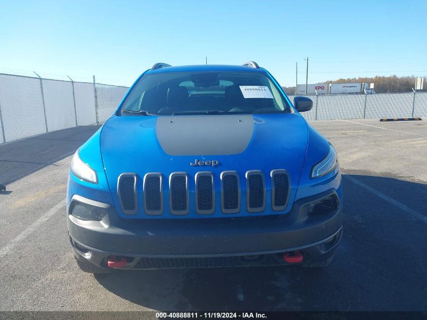 2018 Jeep Cherokee Trailhawk 4X4 VIN: 1C4PJMBB2JD529977 Lot: 40888811