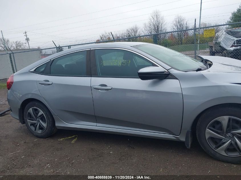 2019 Honda Civic Lx VIN: 2HGFC2F66KH593937 Lot: 40888839