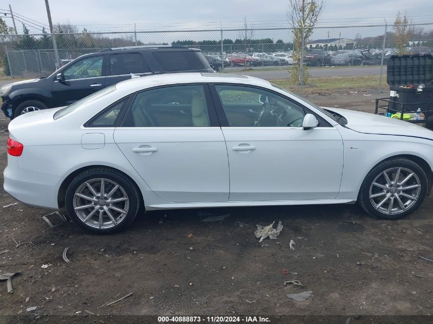 2014 Audi A4 2.0T Premium VIN: WAUFFAFL5EN040775 Lot: 40888873