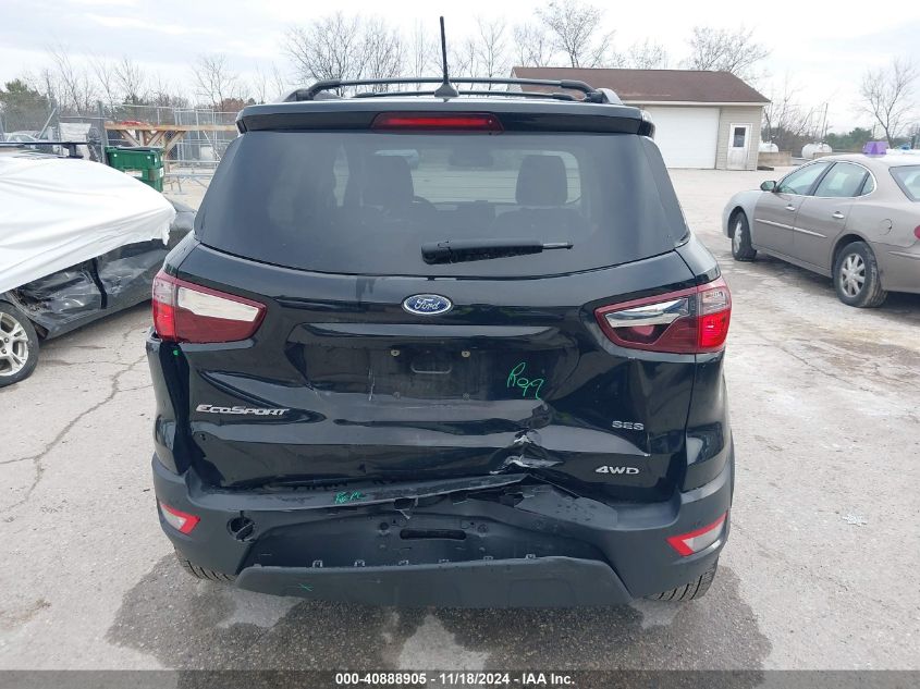 2018 Ford Ecosport Ses VIN: MAJ6P1CL2JC219811 Lot: 40888905