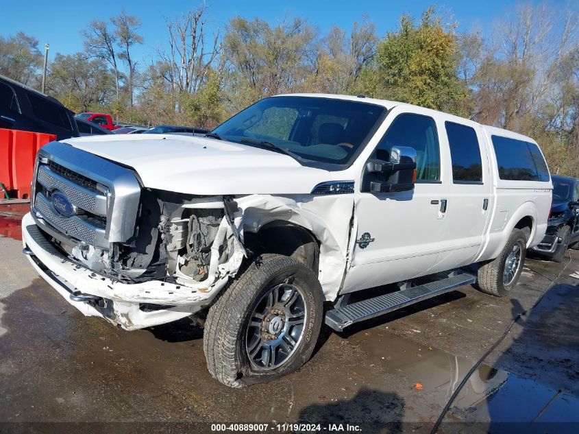 2013 Ford F-250 Lariat VIN: 1FT7W2BT1DEB73695 Lot: 40889007