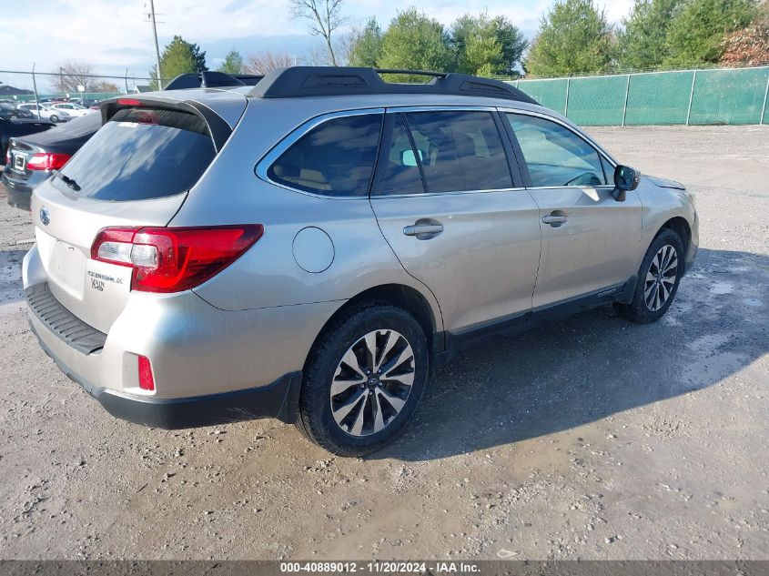 VIN 4S4BSBNCXG3231929 2016 Subaru Outback, 2.5I Lim... no.4