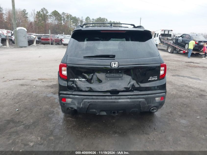 2019 Honda Passport Elite VIN: 5FNYF8H06KB011707 Lot: 40889026