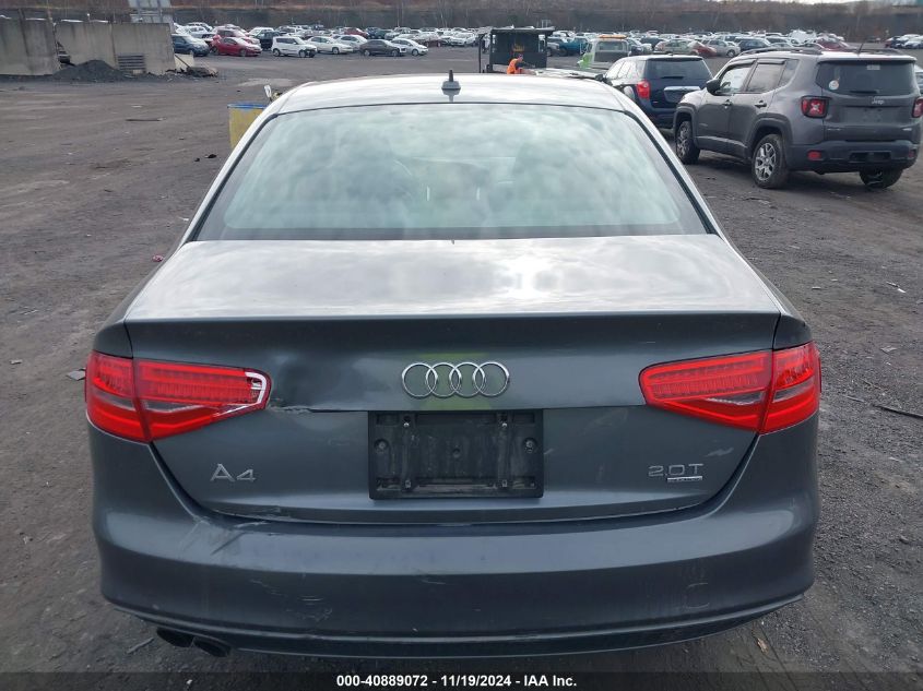 2015 Audi A4 2.0T Premium VIN: WAUBFAFL5FN014922 Lot: 40889072