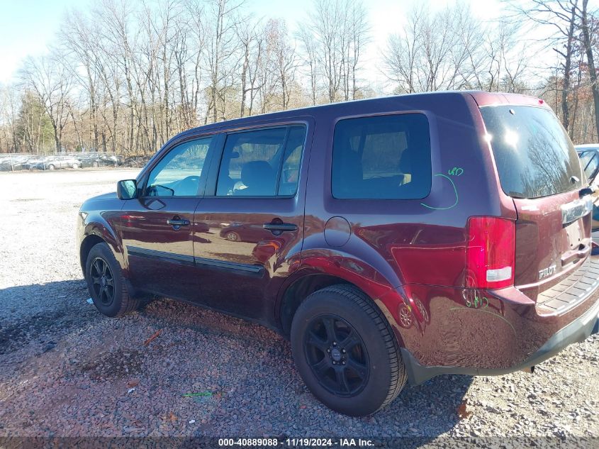 2015 Honda Pilot Lx VIN: 5FNYF4H29FB046175 Lot: 40889088