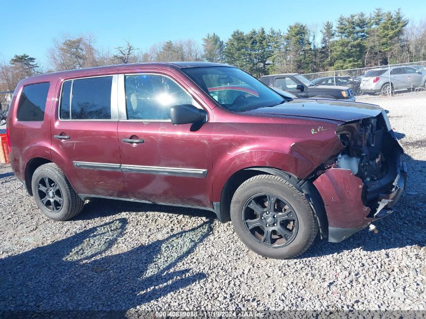 2015 Honda Pilot Lx VIN: 5FNYF4H29FB046175 Lot: 40889088