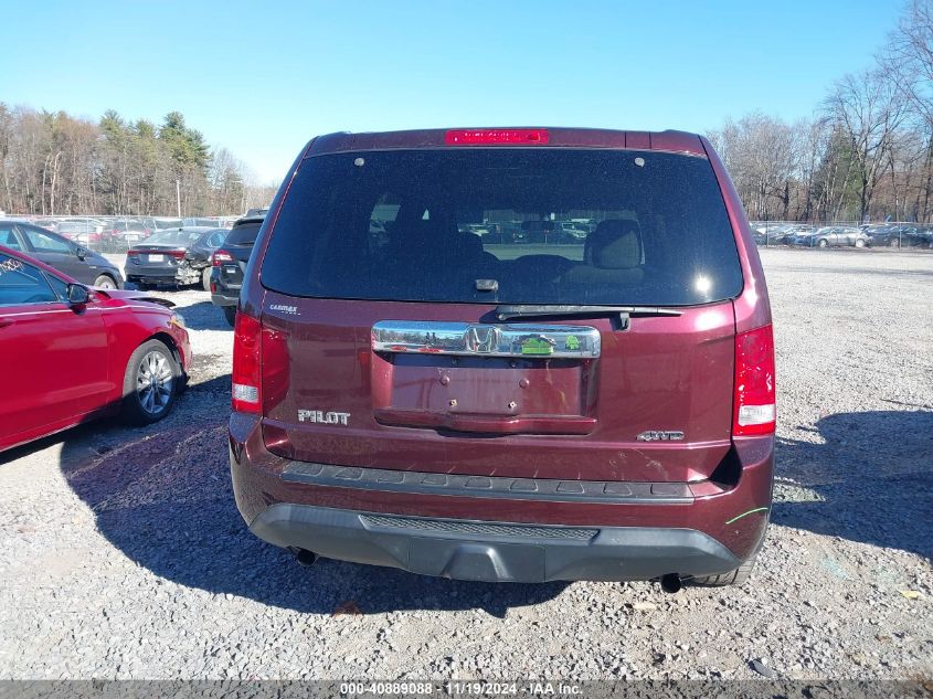 2015 Honda Pilot Lx VIN: 5FNYF4H29FB046175 Lot: 40889088