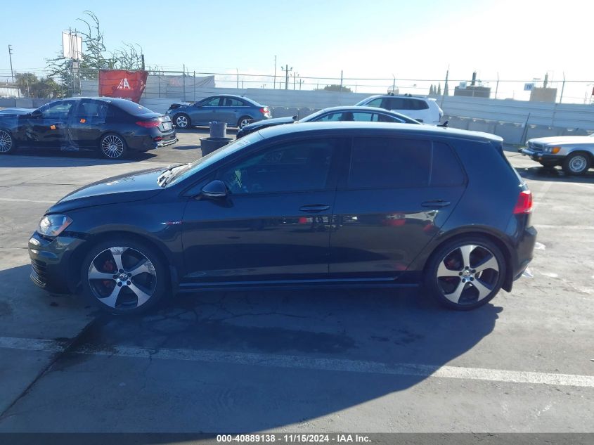 2016 Volkswagen Golf Gti S 4-Door VIN: 3VW4T7AU3GM028348 Lot: 40889138