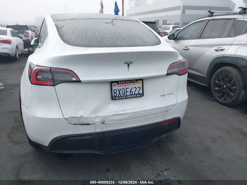 2020 Tesla Model Y Long Range Dual Motor All-Wheel Drive VIN: 5YJYGDEE6LF040583 Lot: 40889233