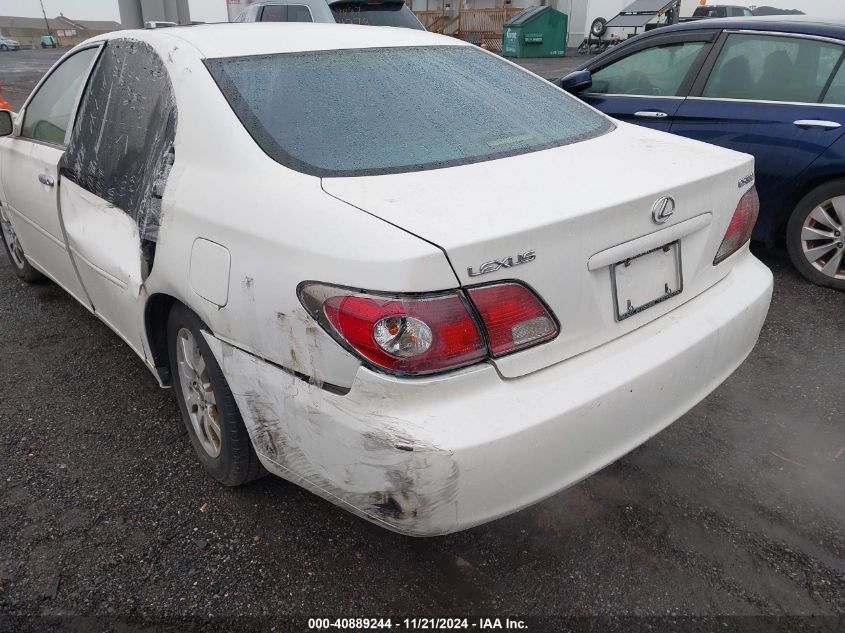 2004 Lexus Es 330 VIN: JTHBA30G345034123 Lot: 40889244