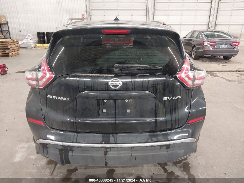 2015 Nissan Murano Sv VIN: 5N1AZ2MH5FN204595 Lot: 40889245