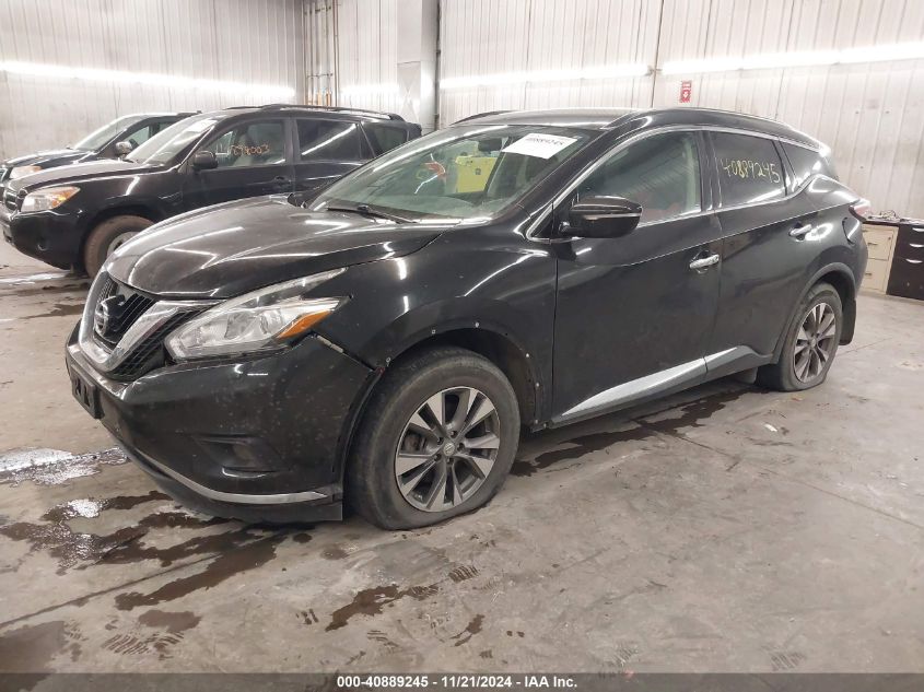 2015 Nissan Murano Sv VIN: 5N1AZ2MH5FN204595 Lot: 40889245