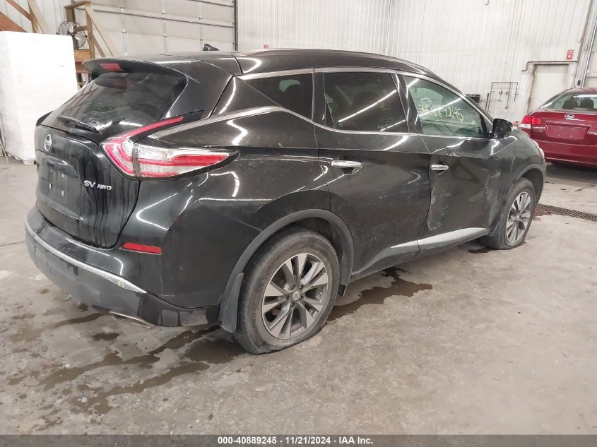 2015 Nissan Murano Sv VIN: 5N1AZ2MH5FN204595 Lot: 40889245