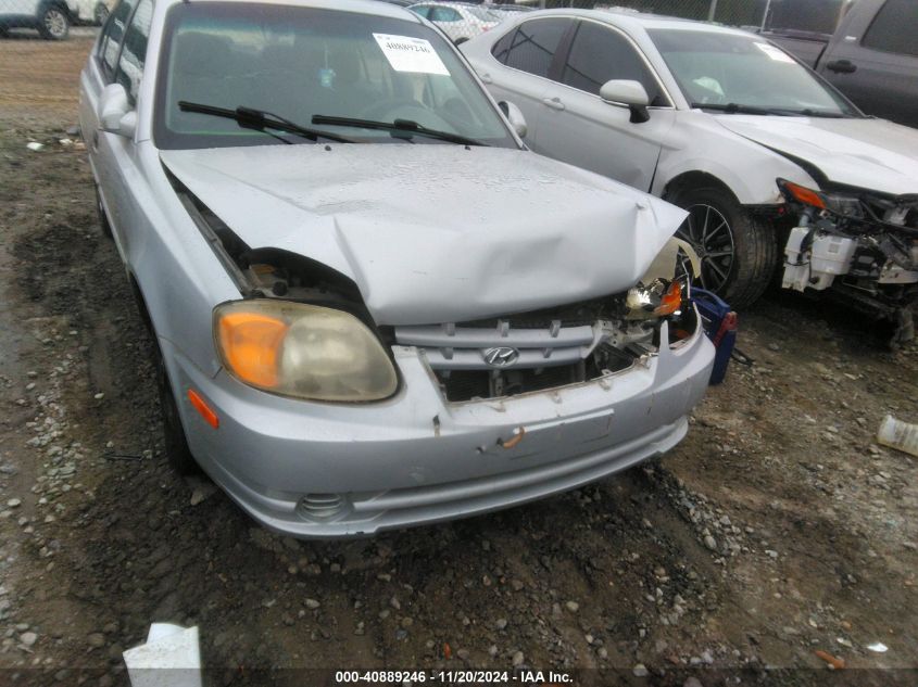 2005 Hyundai Accent Gls VIN: KMHCG45C55U674532 Lot: 40889246