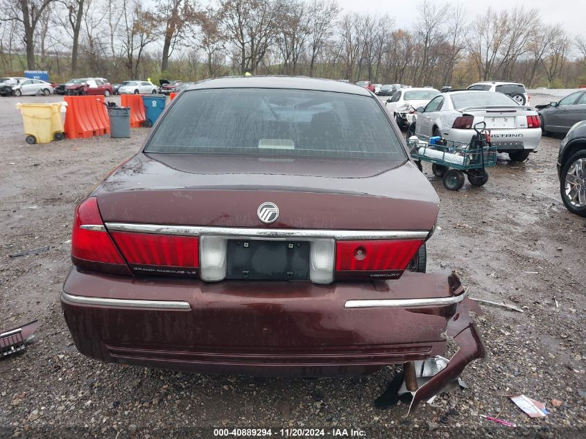 2000 Mercury Grand Marquis Ls VIN: 2MEFM75W5YX724461 Lot: 40889294