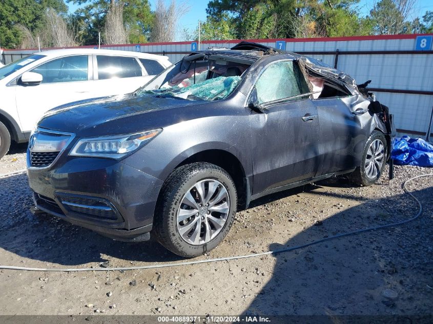 2015 Acura Mdx Technology Package VIN: 5FRYD3H40FB001531 Lot: 40889371