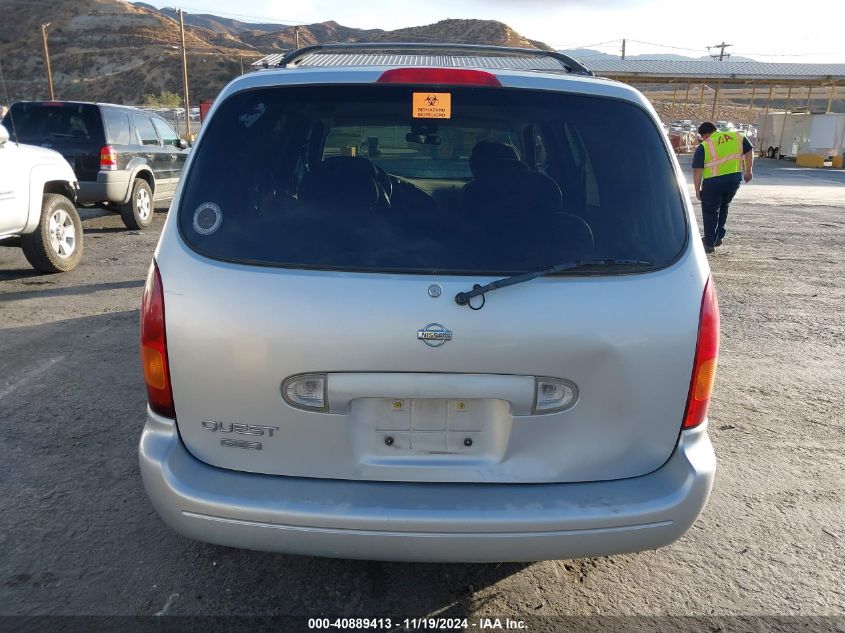 2000 Nissan Quest Se/Gle/Gxe VIN: 4N2XN11T1YD840515 Lot: 40889413