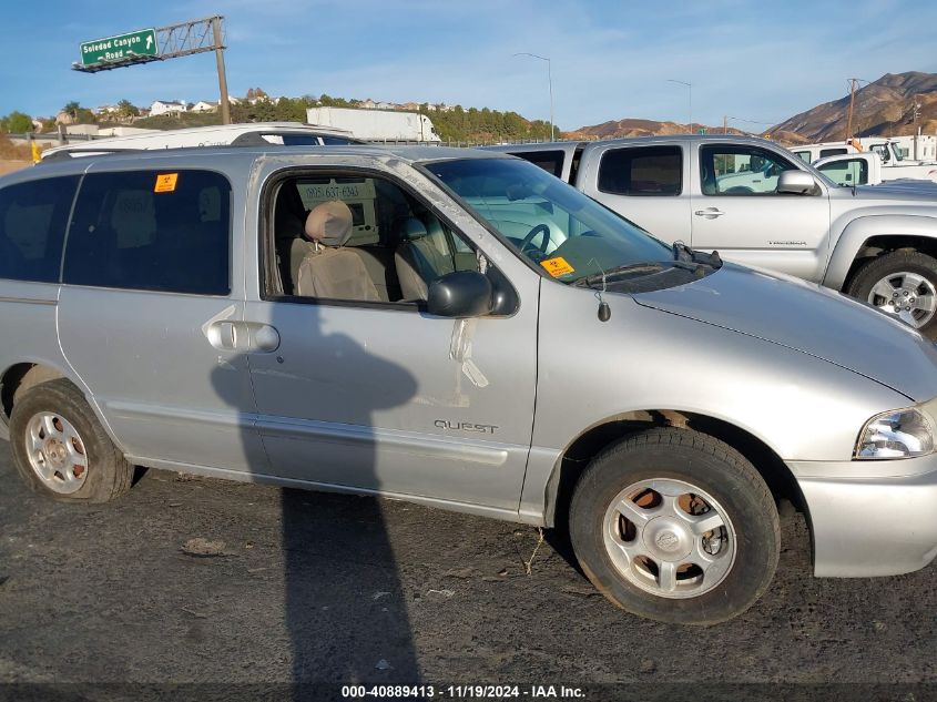 2000 Nissan Quest Se/Gle/Gxe VIN: 4N2XN11T1YD840515 Lot: 40889413