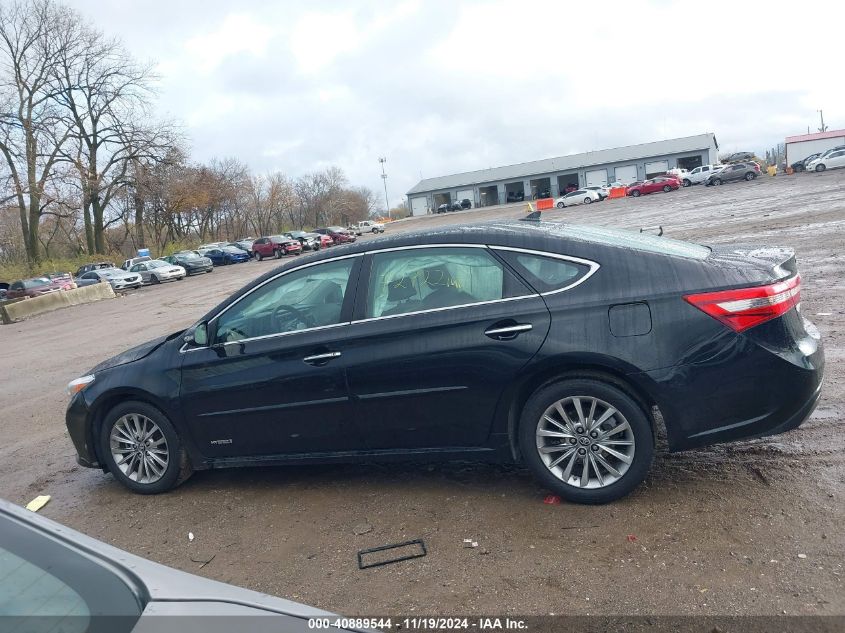 2016 Toyota Avalon Hybrid Limited VIN: 4T1BD1EB9GU054134 Lot: 40889544