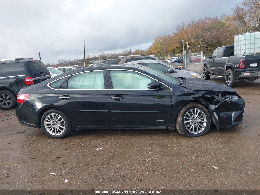 2016 Toyota Avalon Hybrid Limited VIN: 4T1BD1EB9GU054134 Lot: 40889544