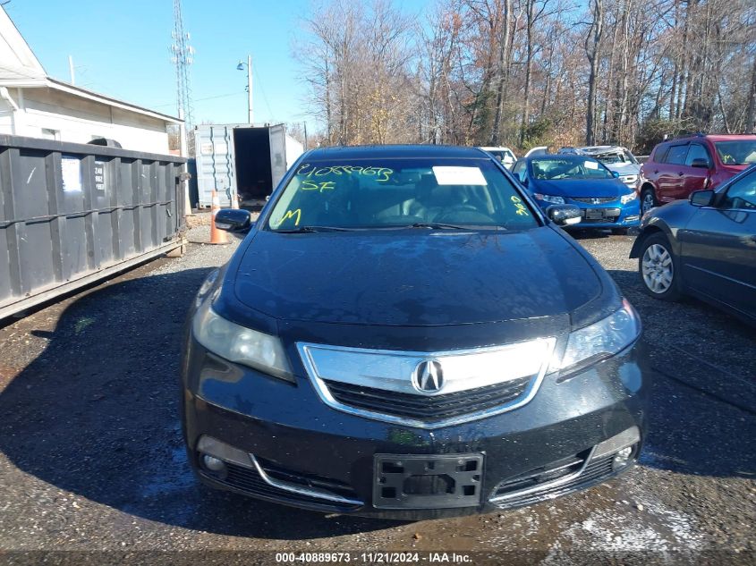 2012 Acura Tl 3.7 VIN: 19UUA9F51CA001499 Lot: 40889673